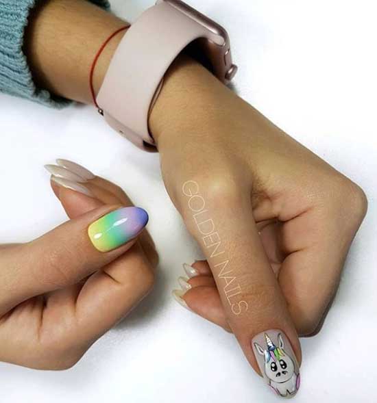 Youth beautiful manicure