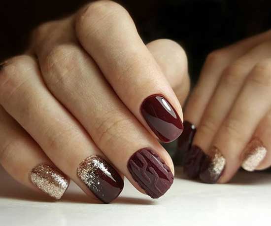 Beautiful manicure winter 2020 short nails