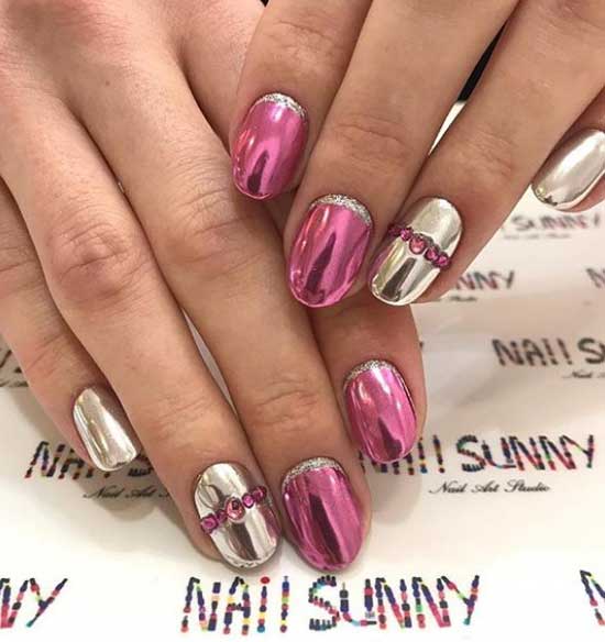 chrome beautiful manicure winter 2020