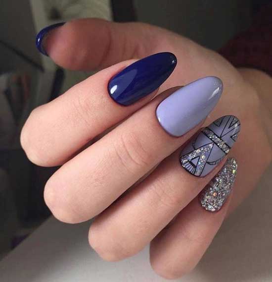 Geometric print on nails