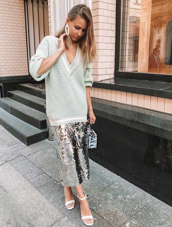 Fashionable skirts 2019-2020 - with sequins