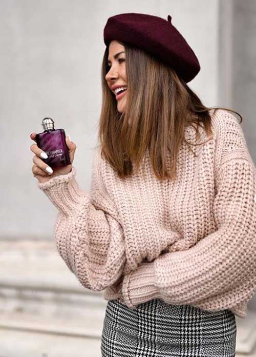 Fashionable beige sweater 2019