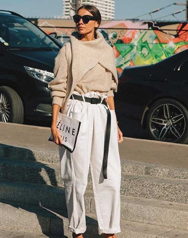 Qu'est-ce qui est à la mode à porter avec un pull en 2019