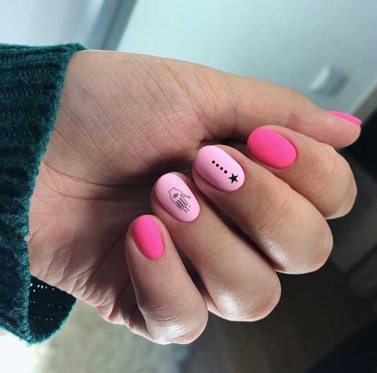 Fashionable minimalism 2020 for short nails