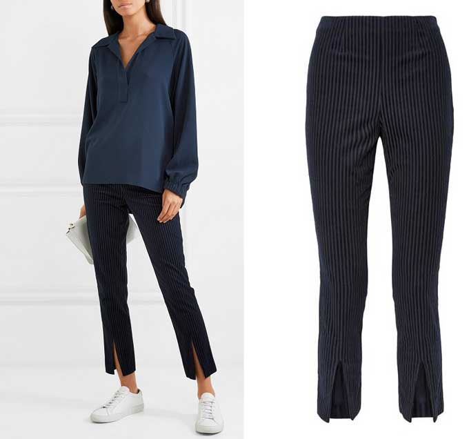 Trousers with slits - sport chic style