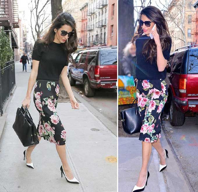 Amal Clooney ressemble à un style d'affaires