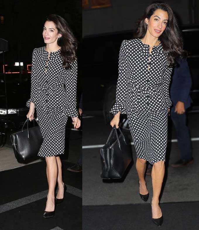 The image of Amalia Clooney - polka dot dress