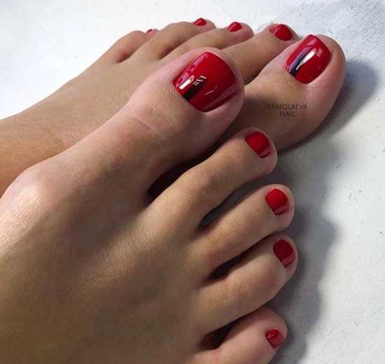 Red Pedicure Ideas 2019