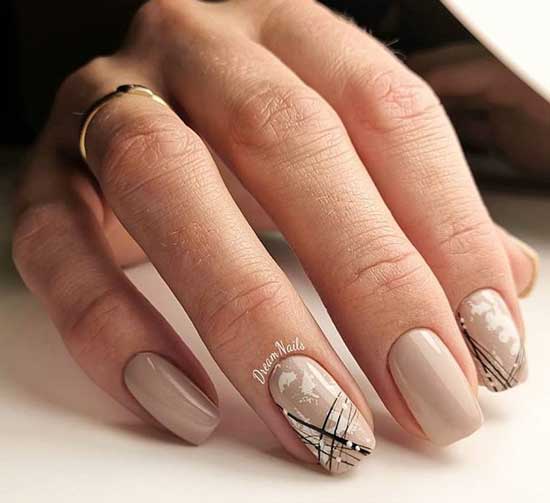 Spider web design idea for business manicure