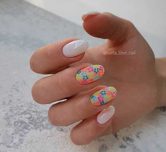 Manicure with an accent on March 8