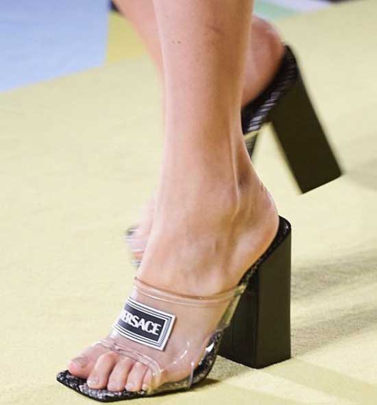 Sheer Sandals 2019 Versace