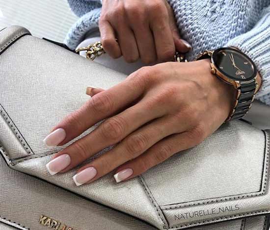 Classic French manicure