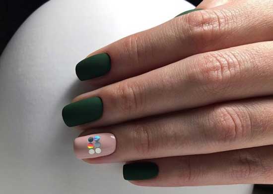 Geometric design in manicure 2019 photo