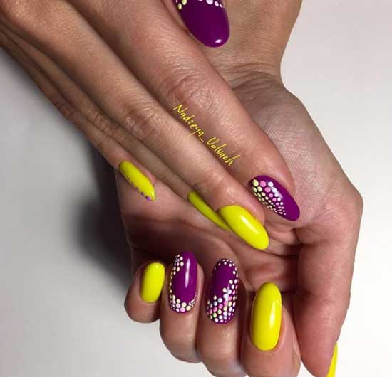 Point to point in geometric manicure 2019