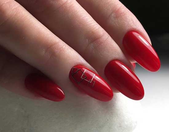 Geometric shapes in manicure