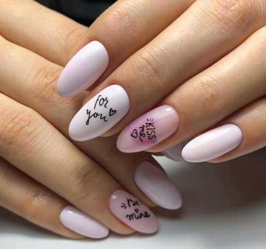 Lilac manicure 2019 - bright design