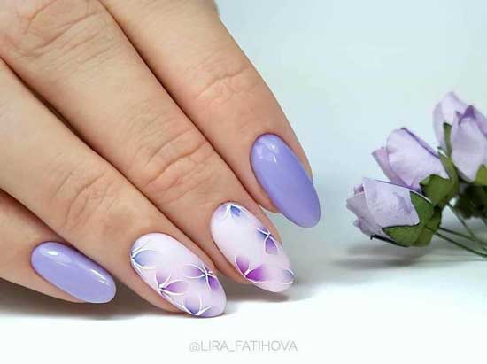 Lilac - bright manicure 2019