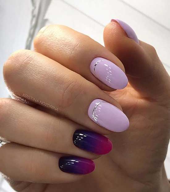 Beautiful bright manicure