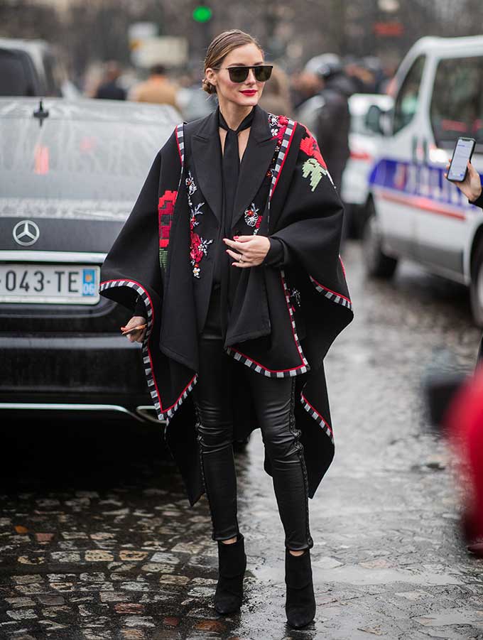 Olivia Palermo in the most fashionable coat of spring 2019