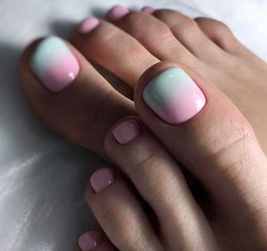 Ombre Gradient Pedicure 2019