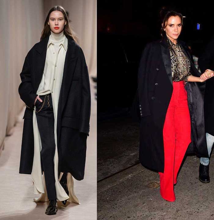 Fashionable black coats spring-autumn 2019