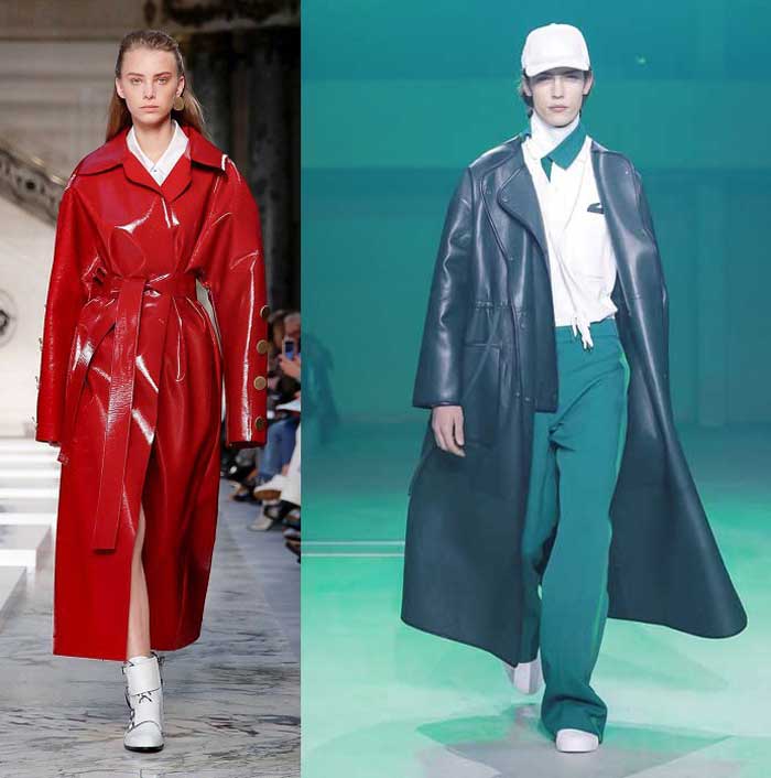 Manteau en cuir à la mode 2019