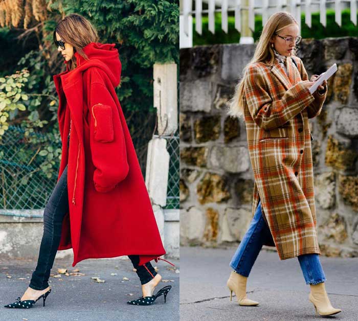 Fashionable street style coats