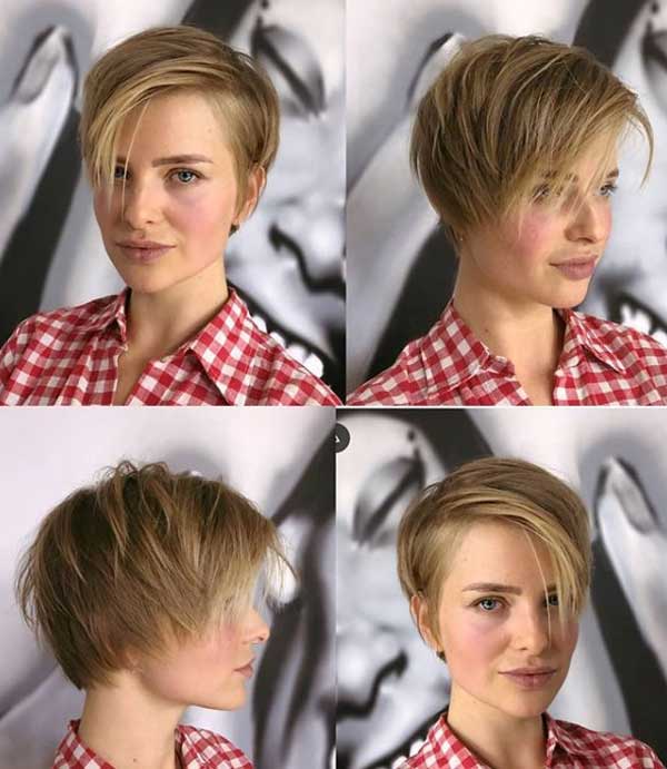 Asymmetrical trendy haircuts