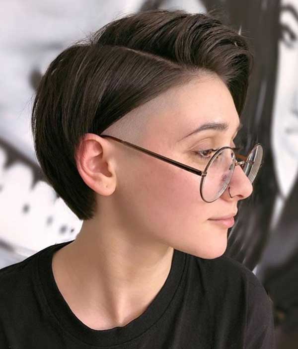 Actual haircuts with shaved temples 2020