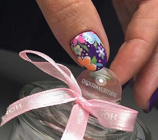 Nail design - flowers 2020