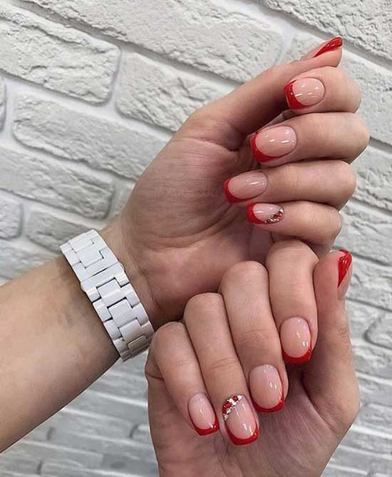 Colored moon manicure 2019-2020