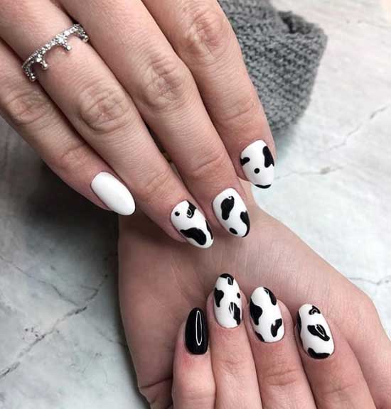 Manicure cow print ideas