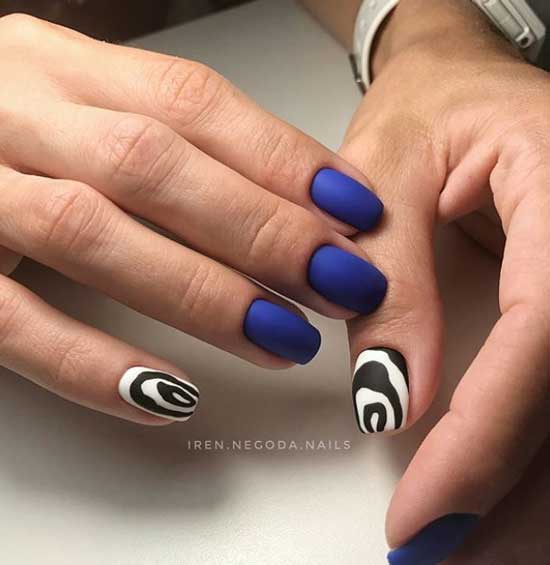 Trendy manicure cow print 2019