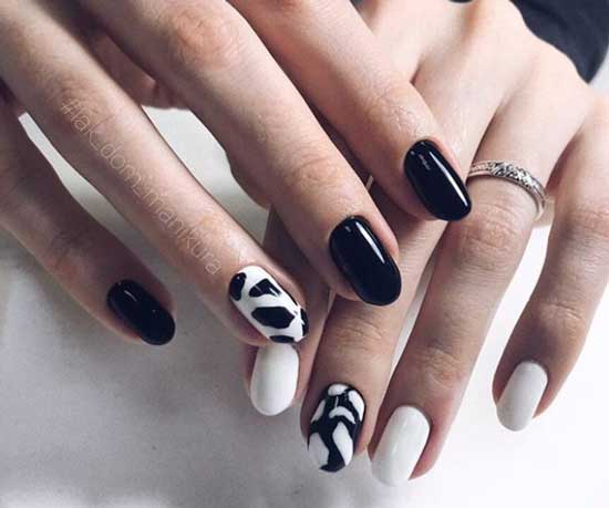 Photo design manicure cow print 2019