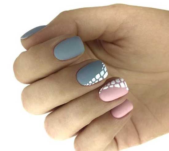 Minimalism manicure in pastel colors