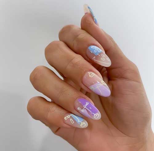 Pastel manicure