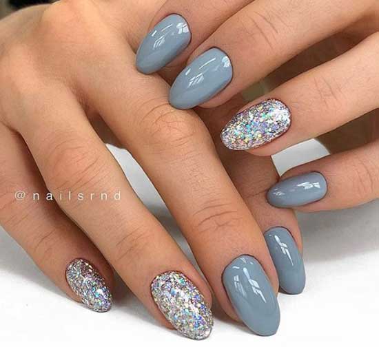 Light gray manicure 2019-2020