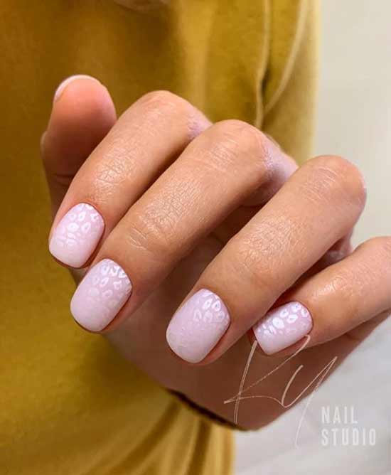 Pink manicure