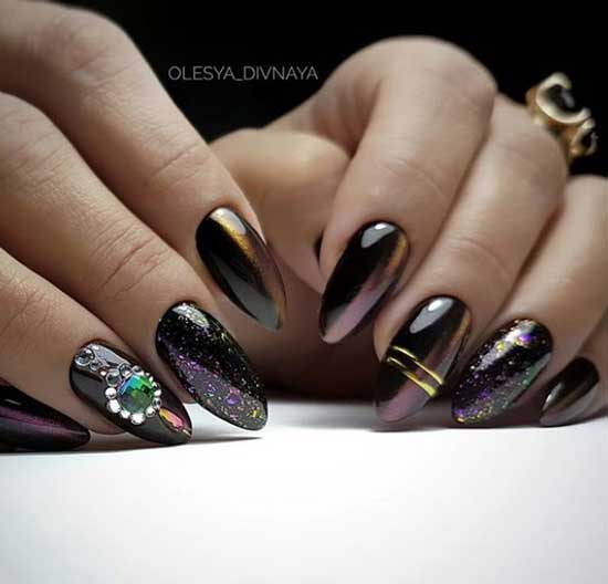 Trendy nails 2019-2020 massive decoration