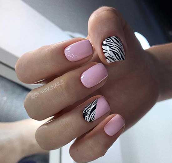 Ongles tendance 2019-2020 imprimé zèbre