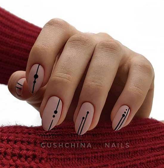 Ongles à la mode 2019-2020 minimalisme