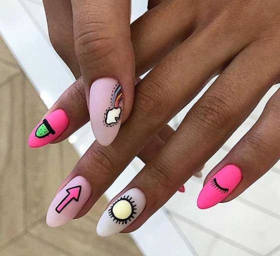 Fashionable nails 2019-2020 bright