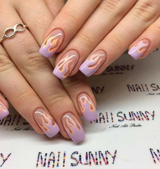 Ongles tendance 2019-2020 lilas