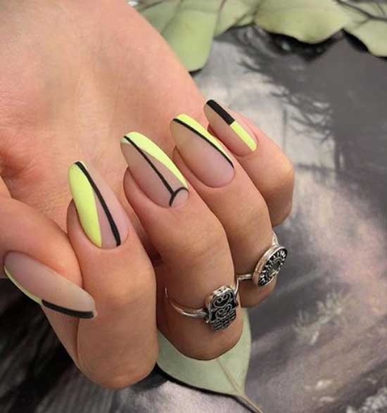 Ongles à la mode 2019-2020 espace négatif