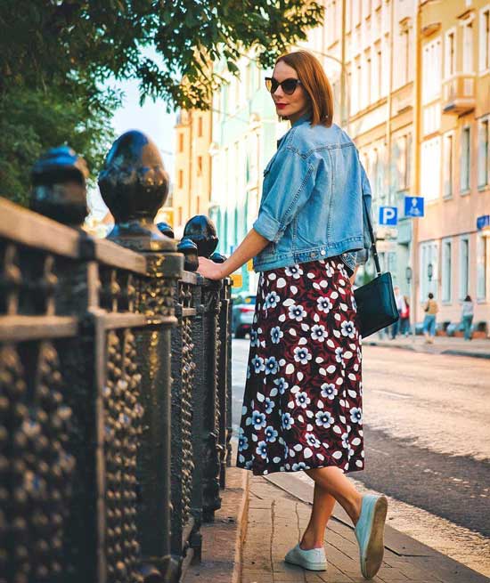 Cherche le printemps - nœuds avec du denim