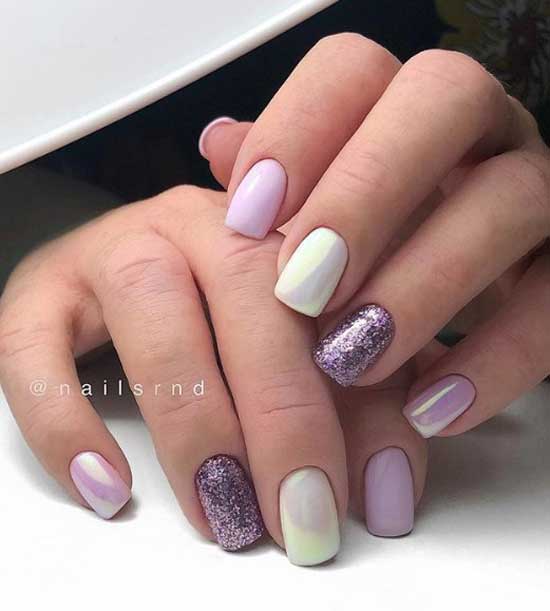 Combined manicure with rubbing