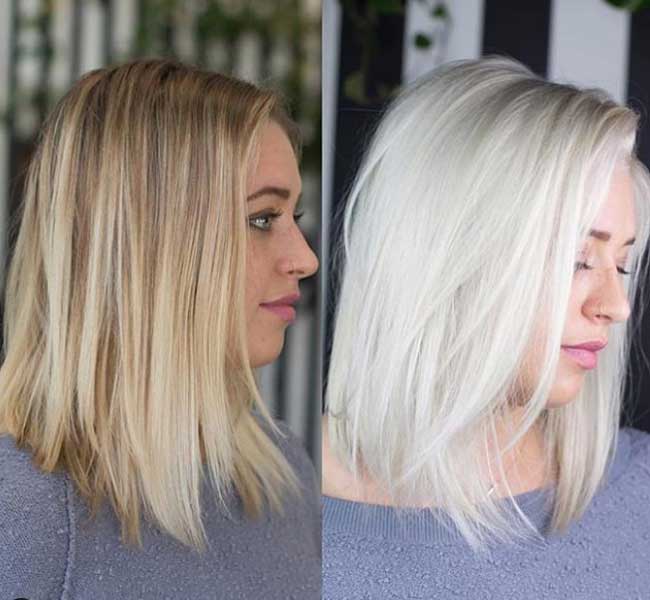 Fashionable hair shades for blondes