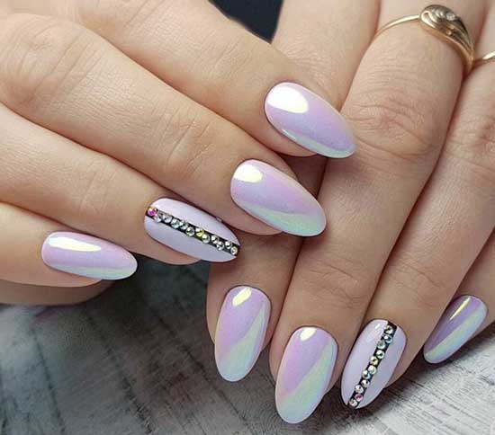 Rubbing unicorn mermaid on sharp nails