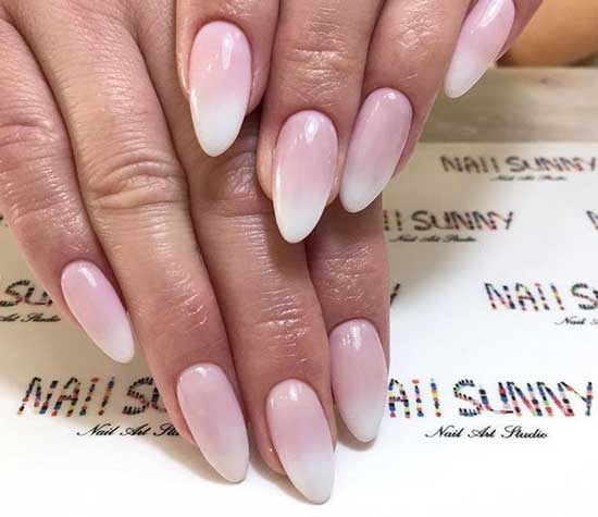 Sharp nails ombre design