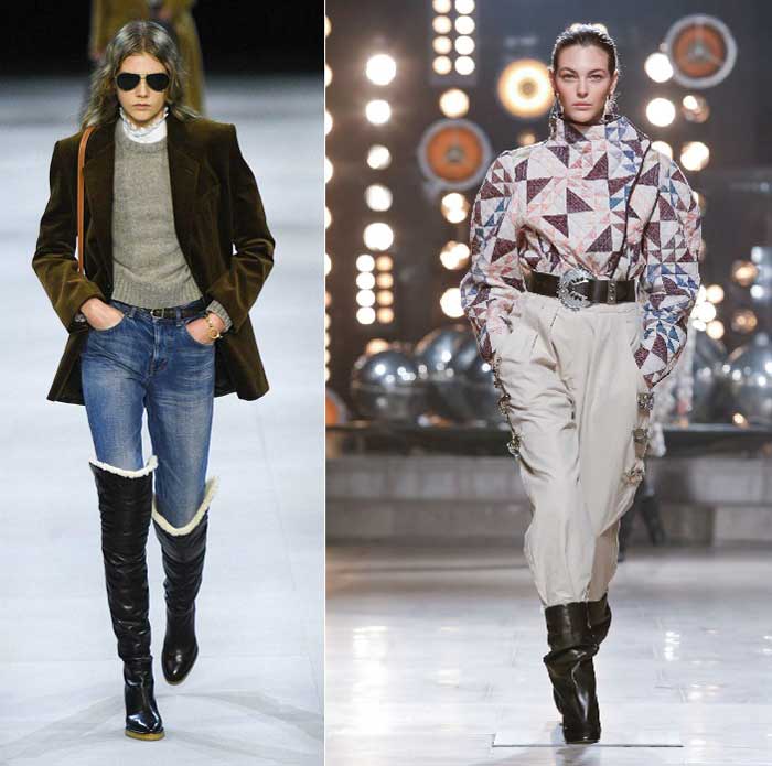 Isabel Marant rentrer un pantalon dans des bottes